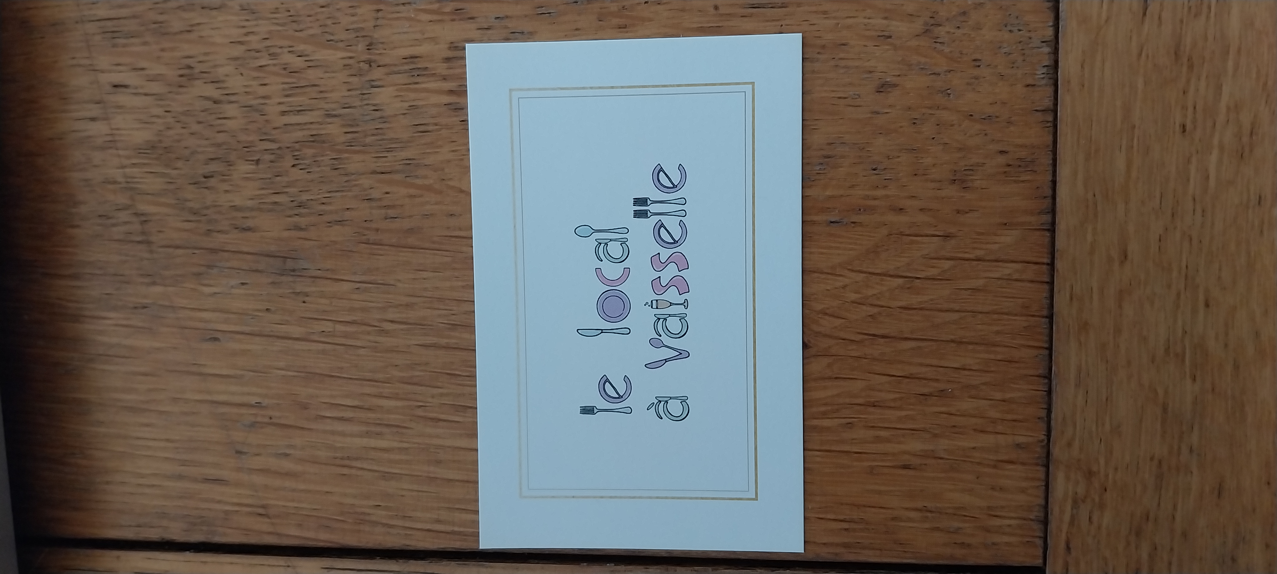 Création de mes cartes de visites